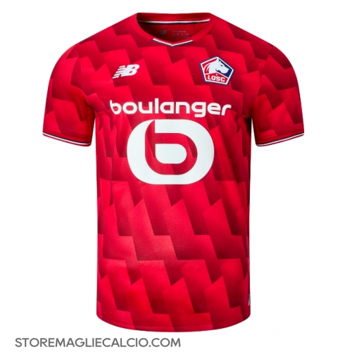 Lille OSC Maglia Gara Casa Repliche 2025-26 Maniche Corte Lille OSC Maglia Gara Casa Repliche 2025-26 Maniche Corte